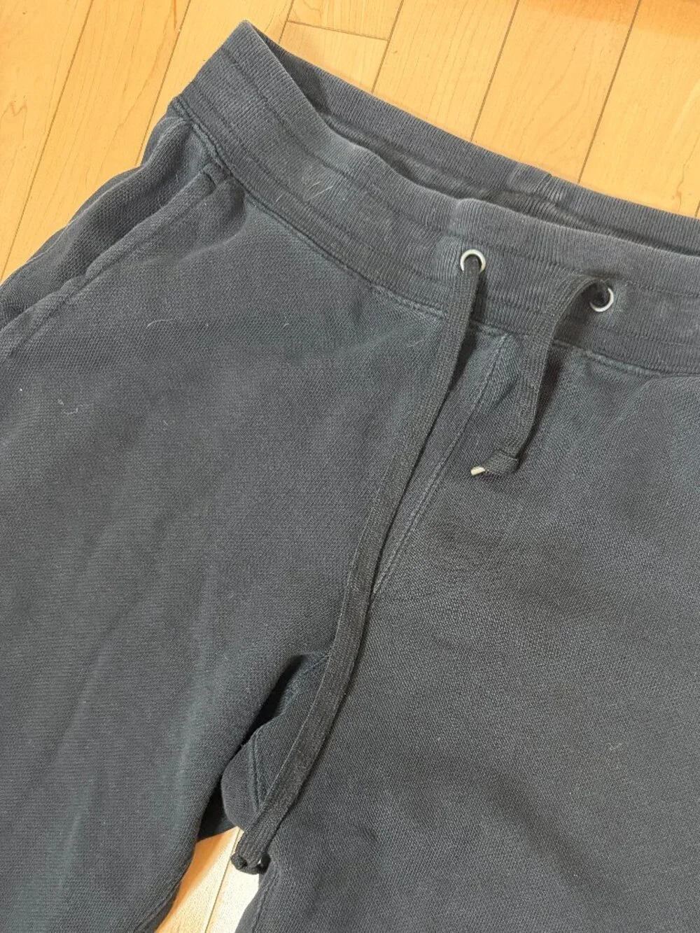 UNIQLO Men's Black Cotton Joggers Sweatpants Size Medium